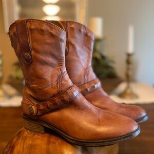 Ann Taylor LOFT brown leather boots